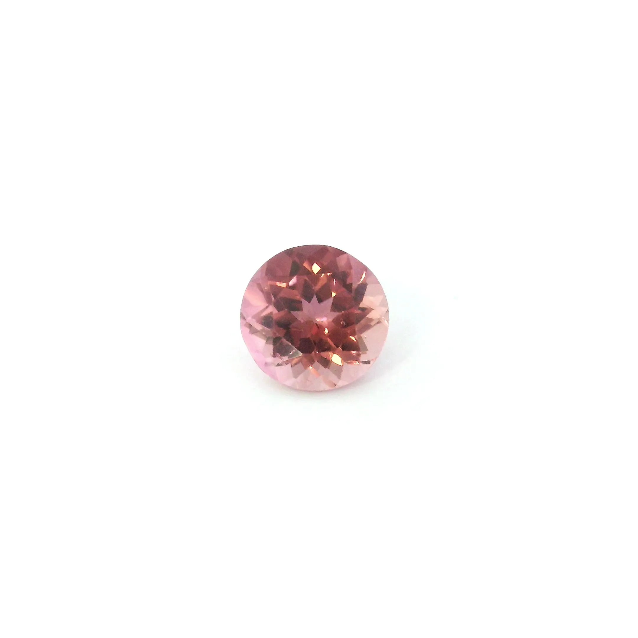0.83ct Round Natural Tourmaline (Colour Pink, Clarity Slightly Included, Cut Faceted)