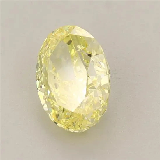 0.90ct Oval Lab Grown Diamond (Colour Fancy Vivid Yellow, Clarity VS1, IGI Certified)