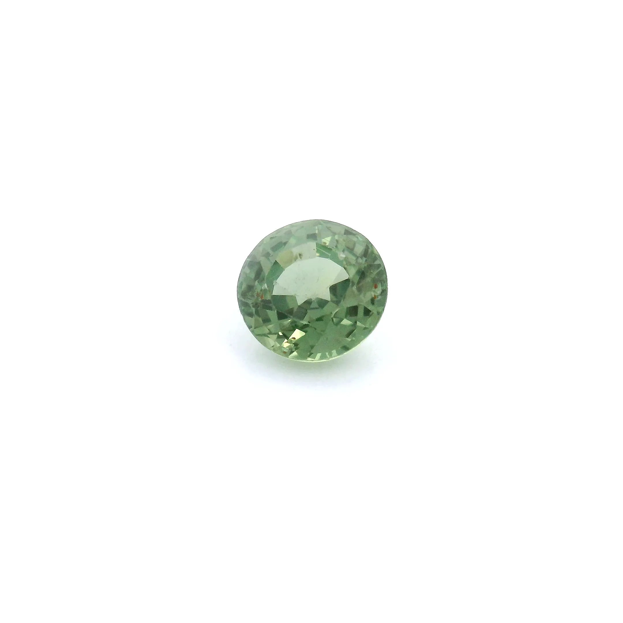 1.17ct Round Natural Sapphire (Colour Green, Clarity Slightly Included, Cut Faceted)