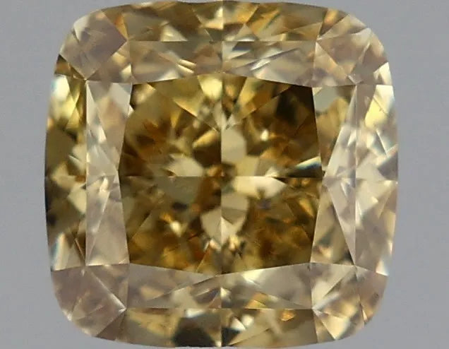 1.27ct Cushion modified Lab Grown Diamond (Colour Fancy Intense Gray Yellow, Clarity VVS2, IGI Certified)