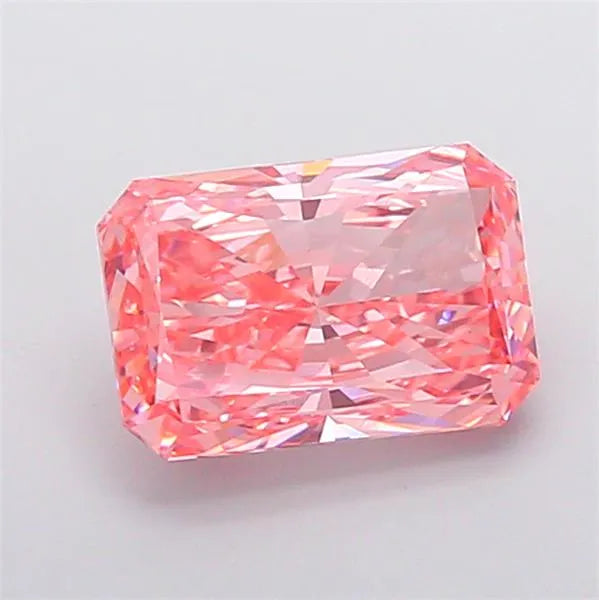 4.01ct Radiant Lab Grown Diamond (Colour Fancy Vivid Pink, Clarity VVS2, IGI Certified)