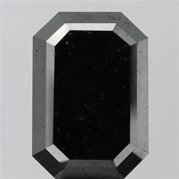 8.77ct Emerald Natural Diamond (Colour Fancy Black, Clarity VS2, Cut EX, Uncertified)