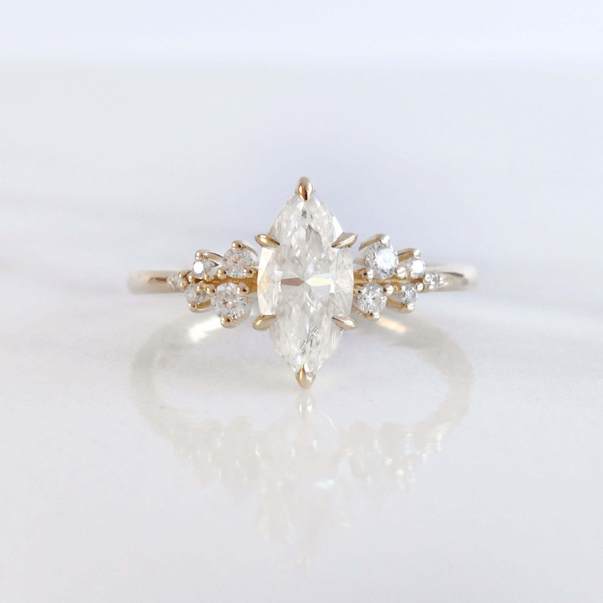 Marquise Snowdrift Ring