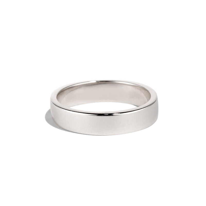 White Gold Flat Band - 9ct
