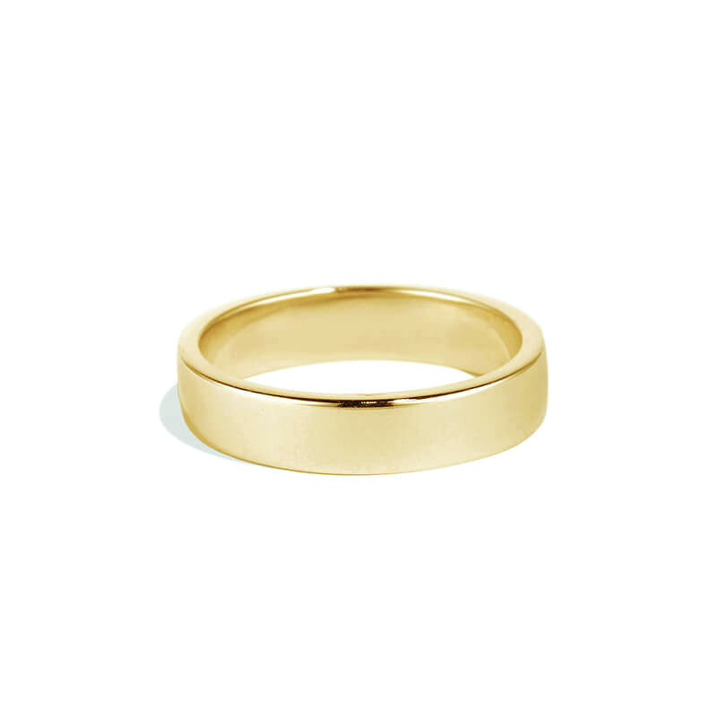 Yellow Gold Flat Band - 9ct
