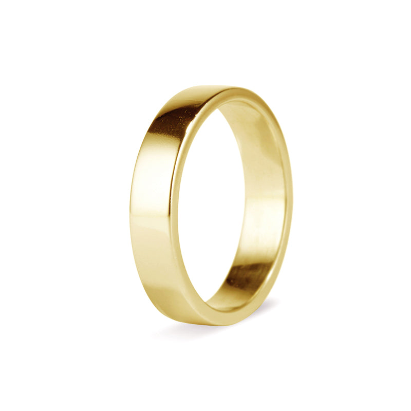 Yellow Gold Flat Band - 9ct