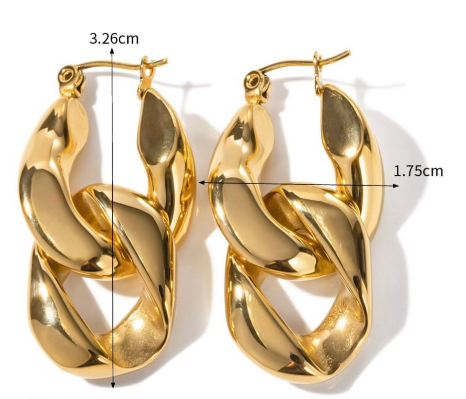 Duo Link Earring