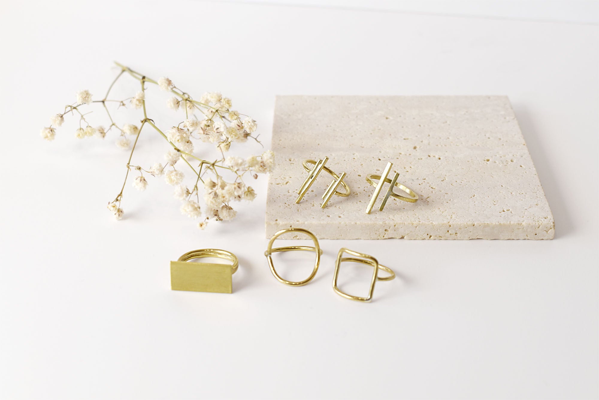 Double Flat Bar Ring