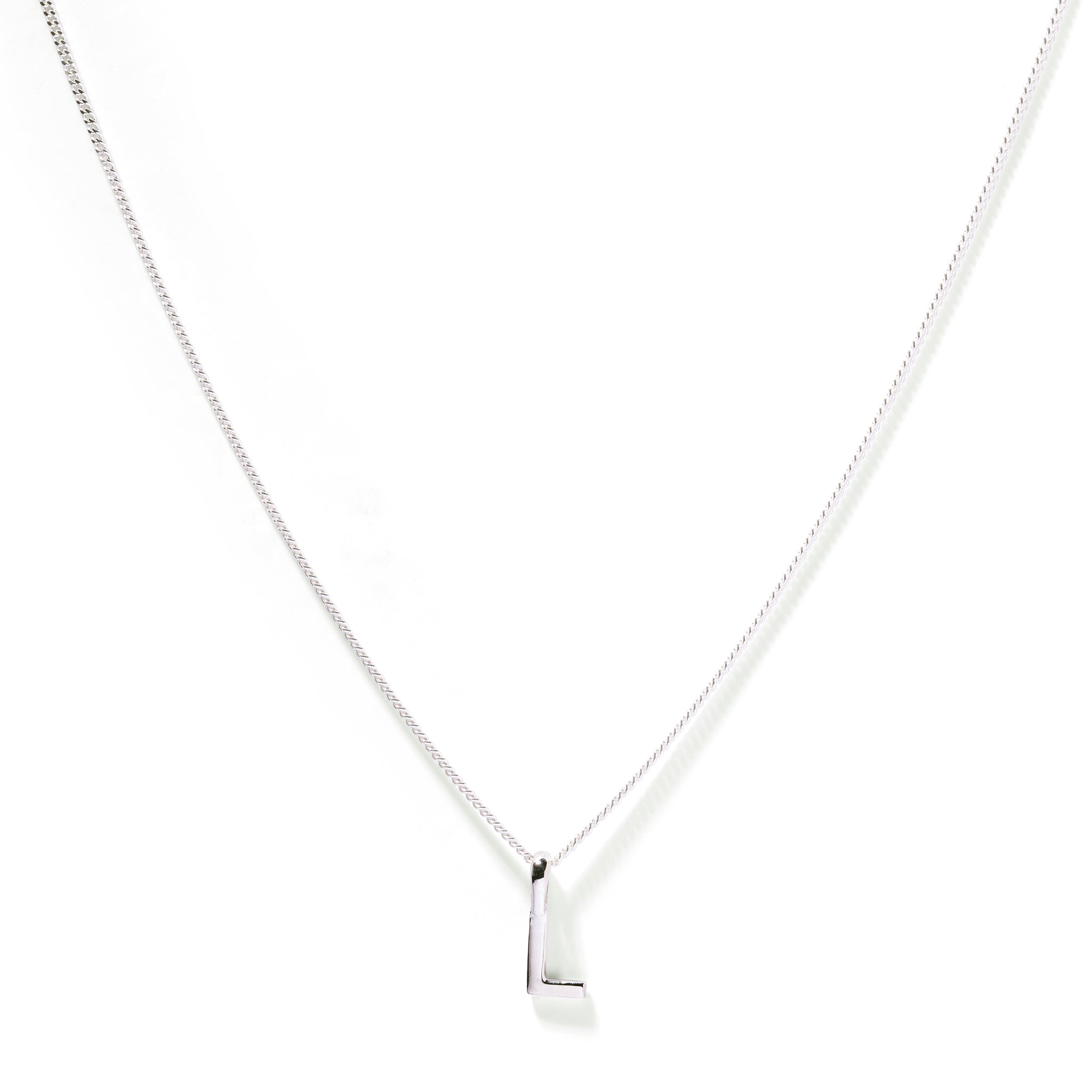 Silver Initial Necklace