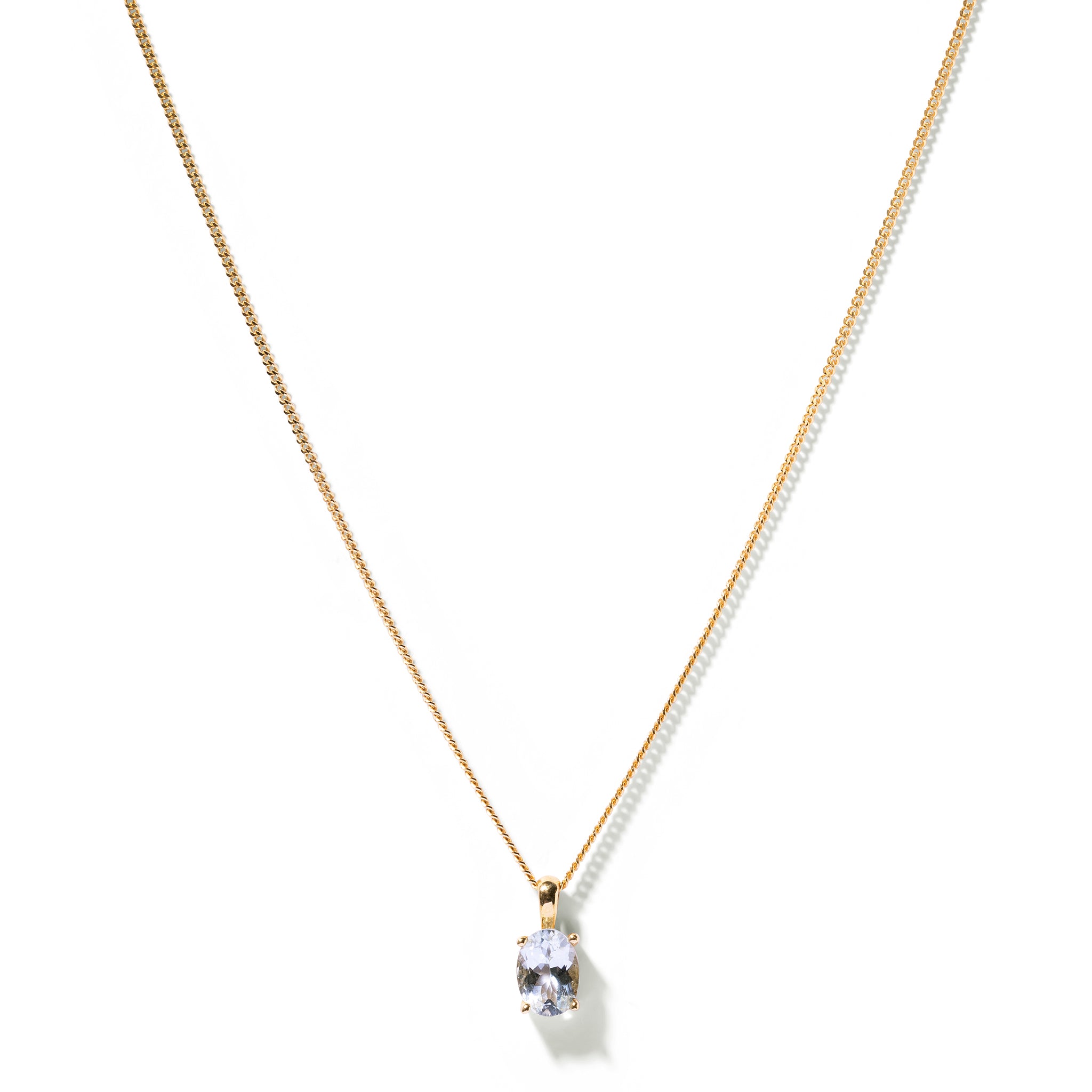 7x5mm oval pendant & necklace