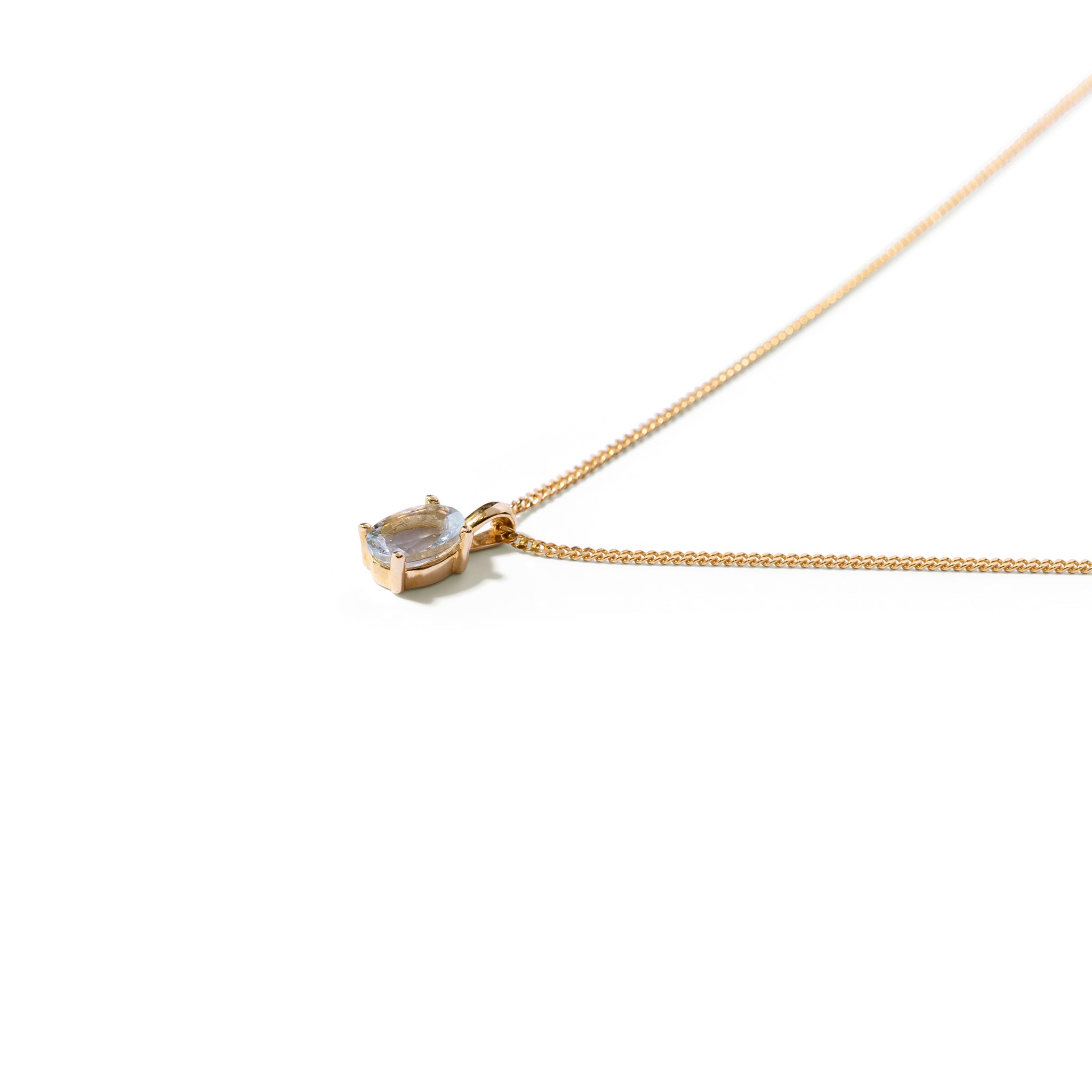 7x5mm oval pendant & necklace