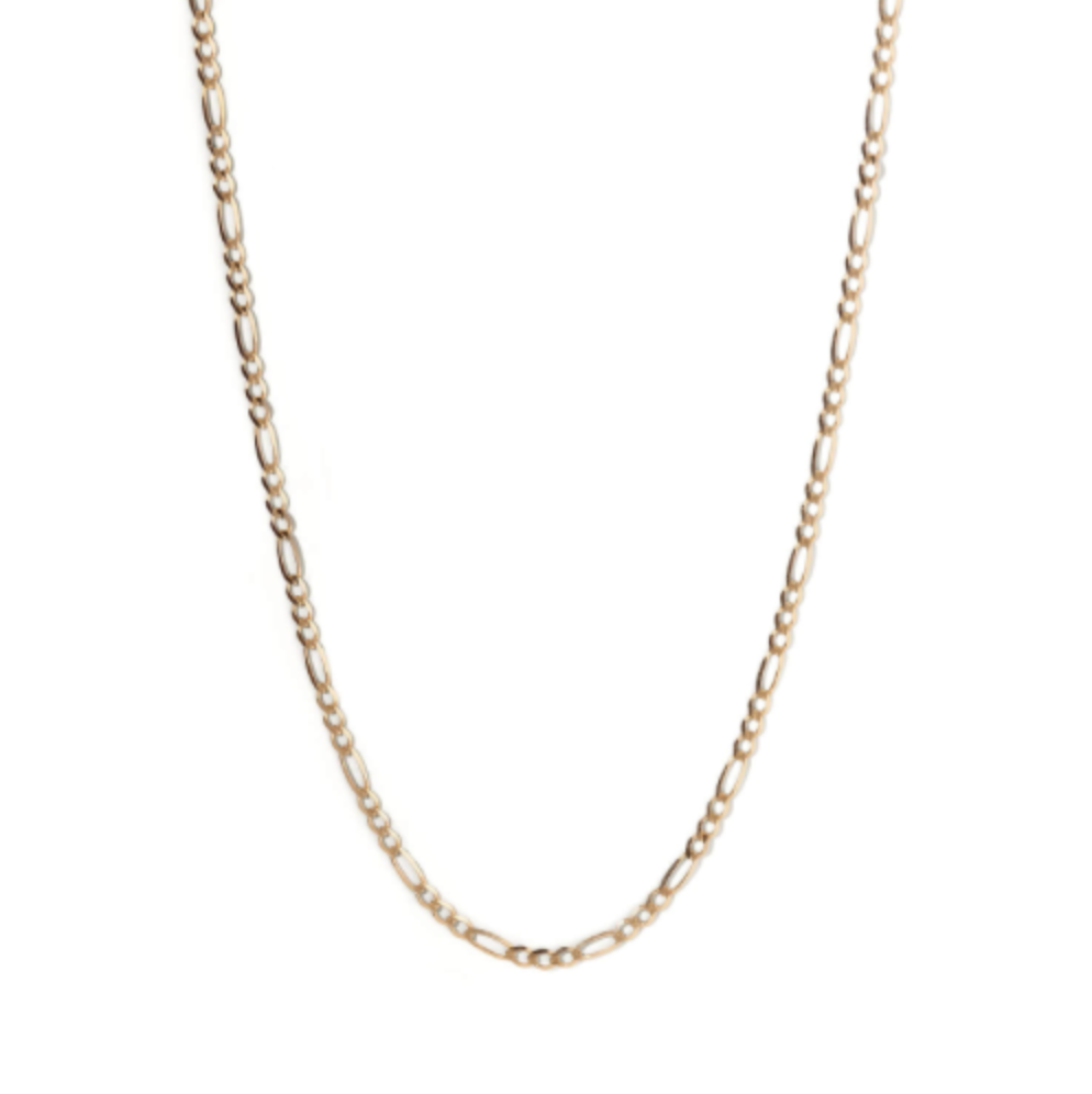 アクセサリー 10K Figaro Necklace 51cm 2mm Figaro Chain
