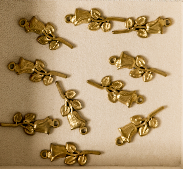 Beauty & the Beast Rose Charm