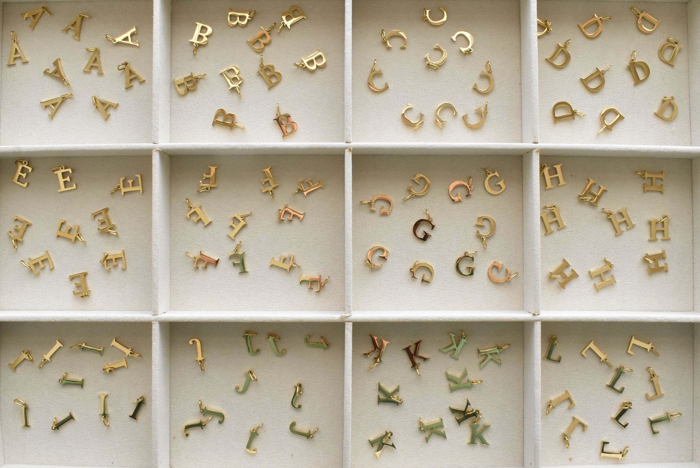 Plain Font Initial Charm