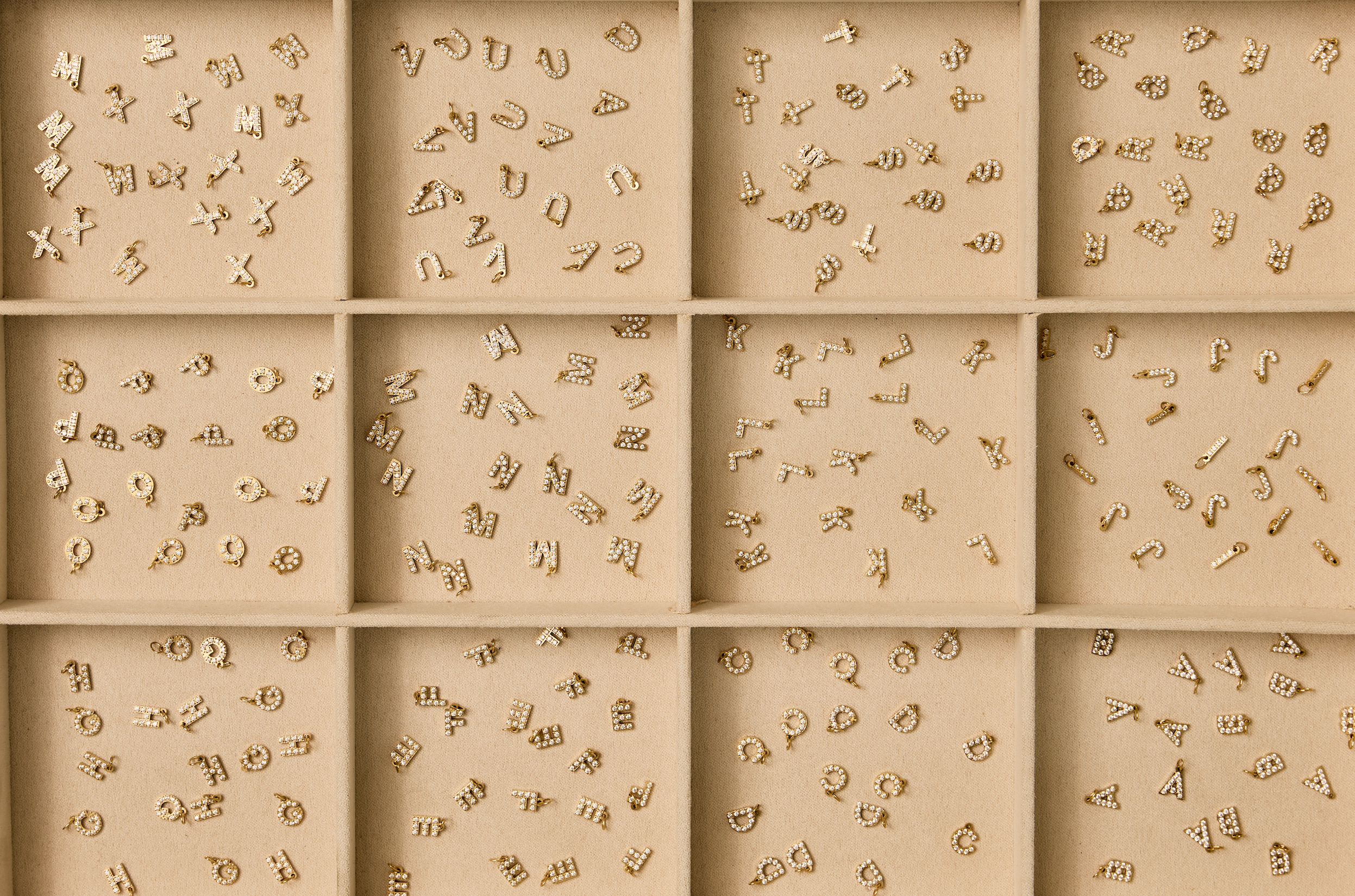 Sparkle Initial Charm