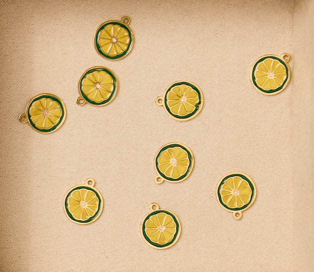 Green & Yellow Lemon Charm