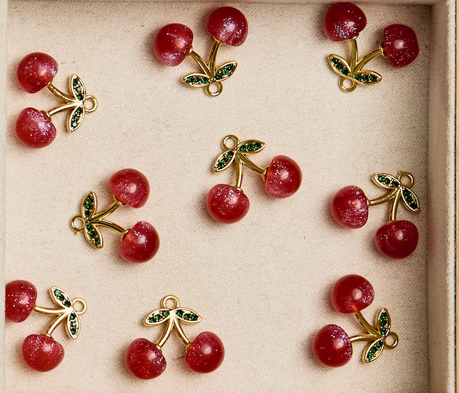 Sparkle Cherry Charm