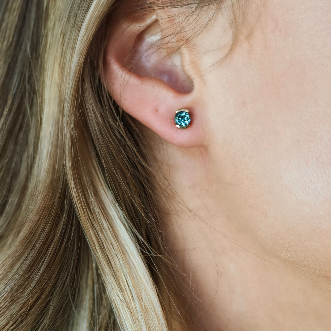 Statement stud earrings