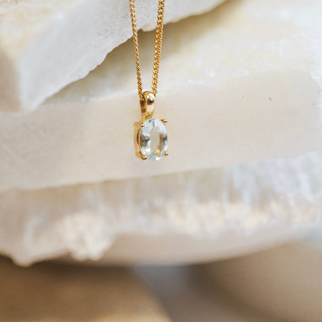 7x5mm oval pendant & necklace