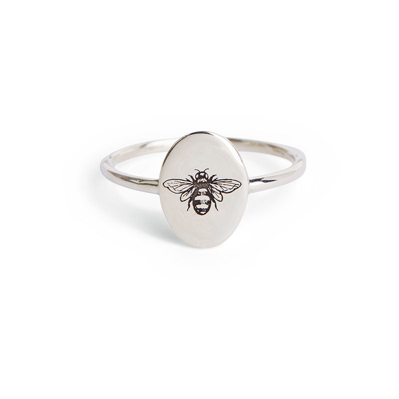 Silver Bee Ring