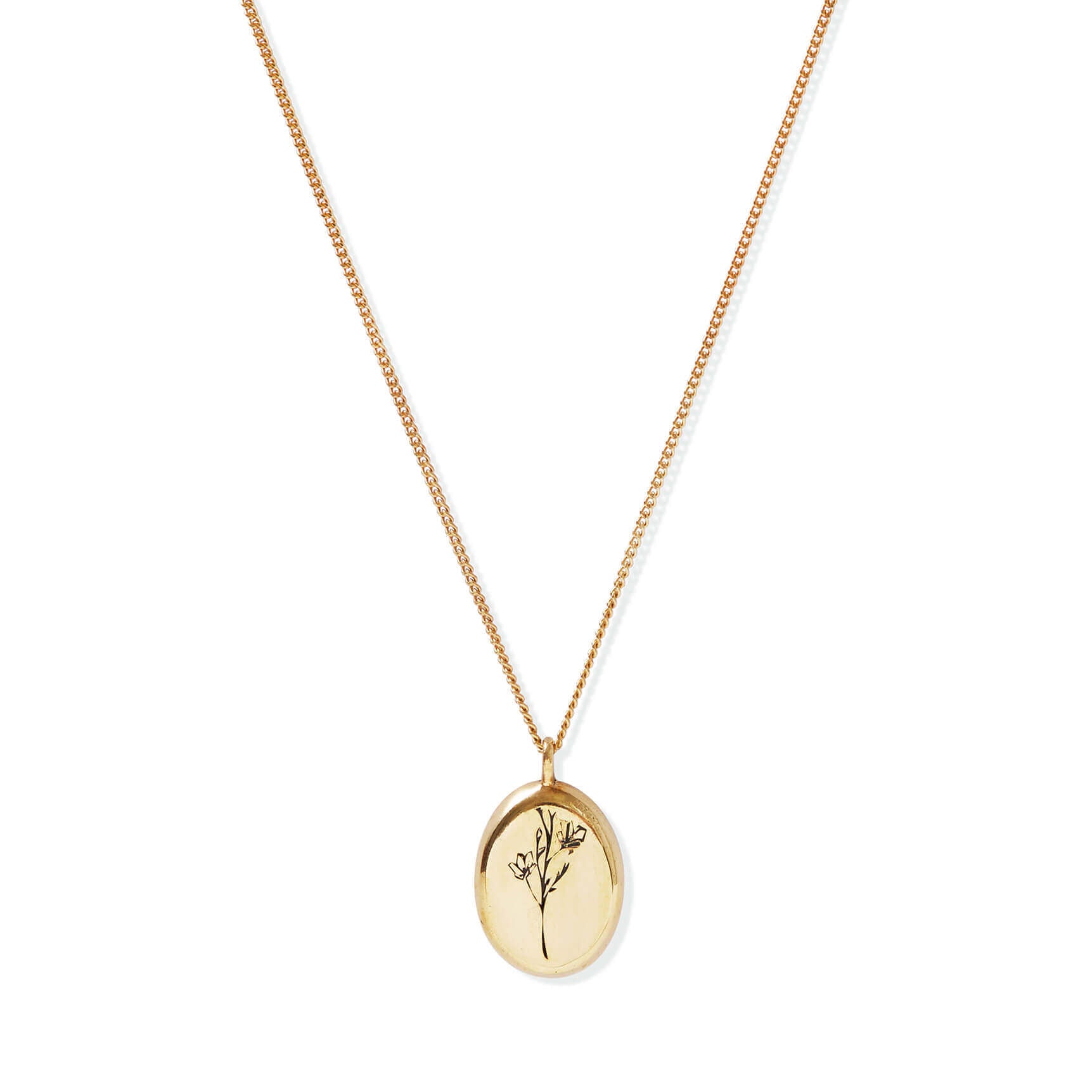 Gold Botanical Pendant