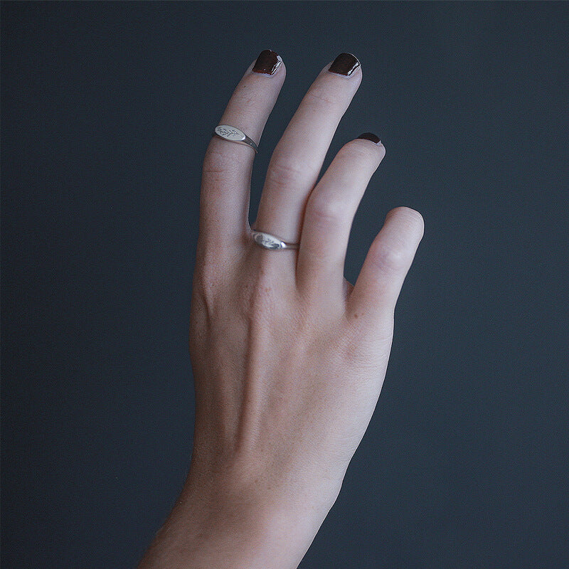Botanical Signet Ring