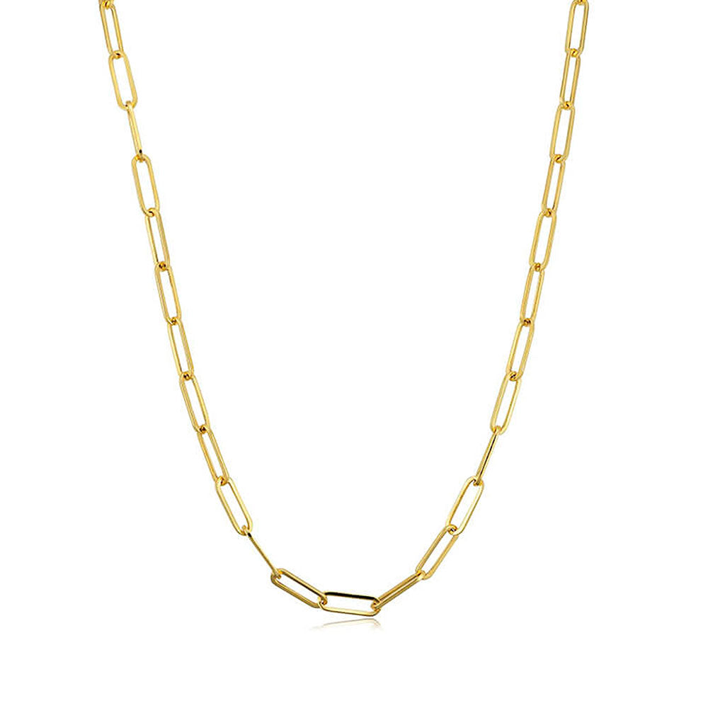 Yellow Gold Paperclip Chain - Ready to Ship