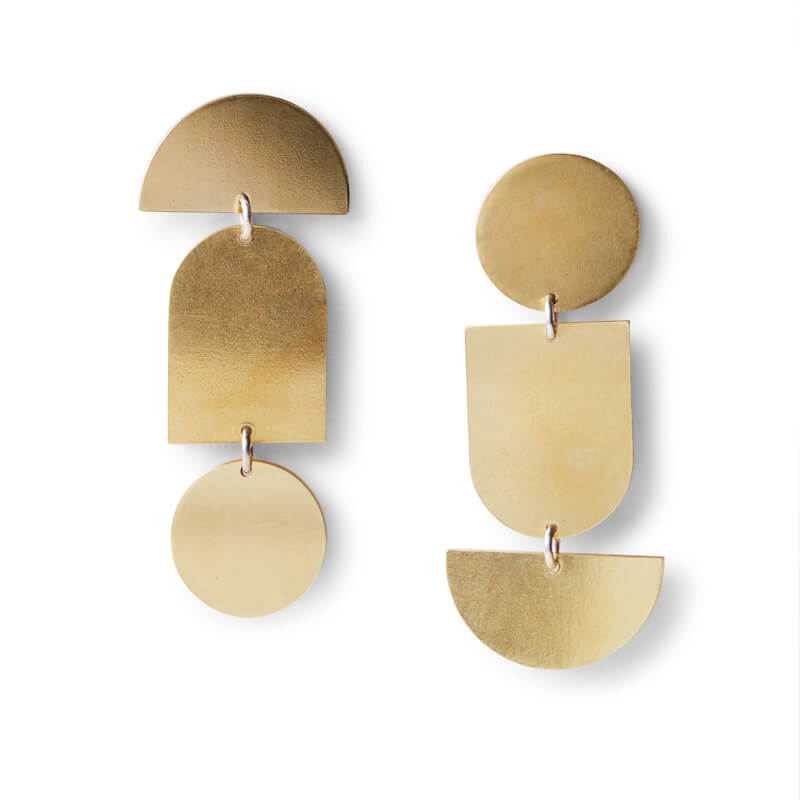 Geo Trio Earrings