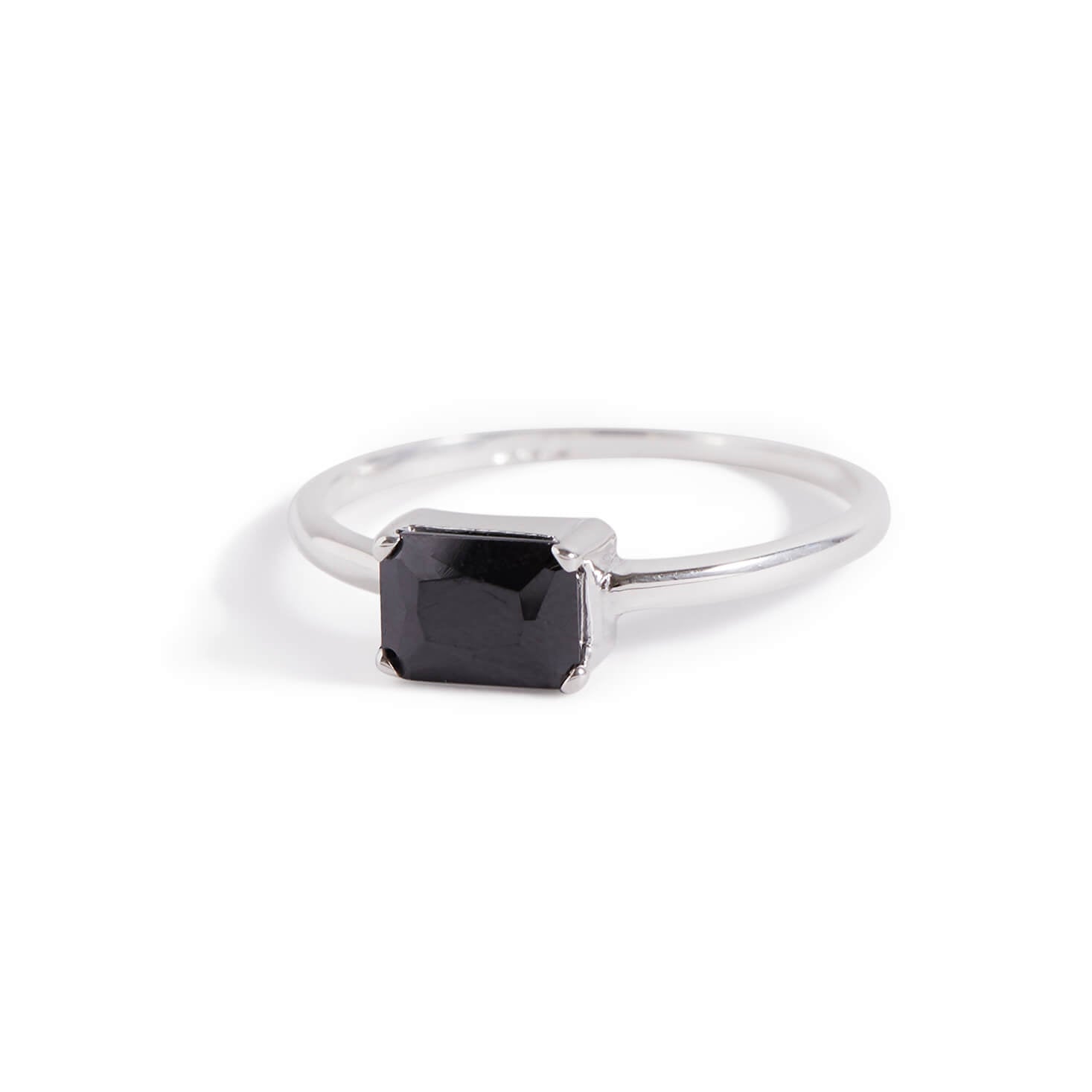 Onyx Baguette Ring