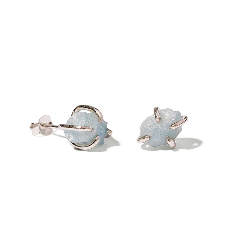 Aquamarine Studs