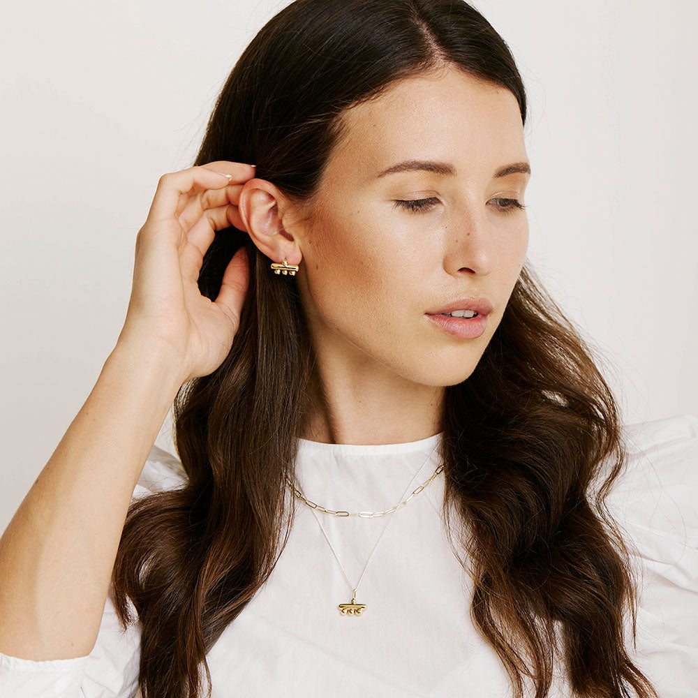 Three Dot Bar Pendant