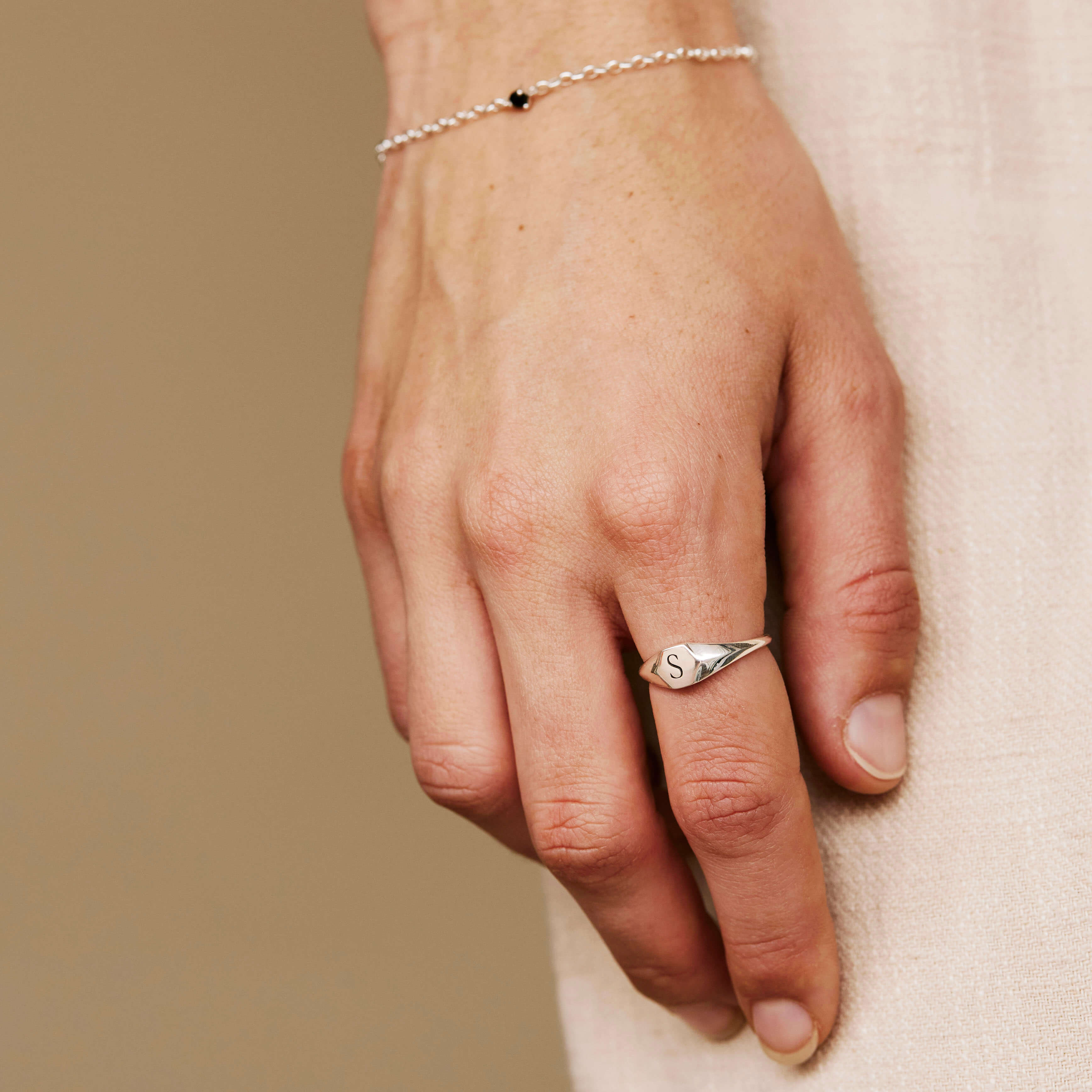 Silver Stud Bracelet