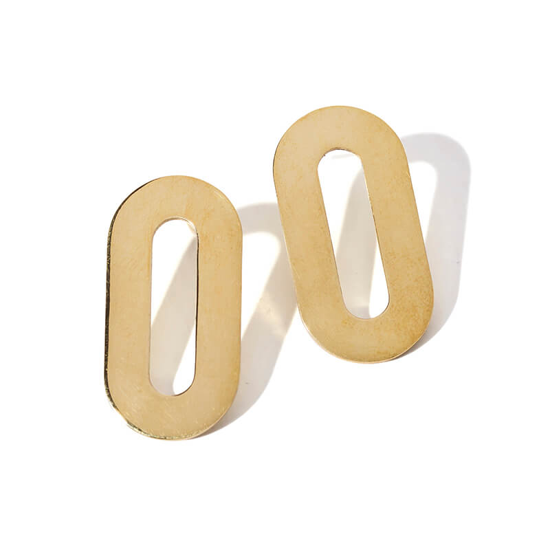 Polished Link Earrings