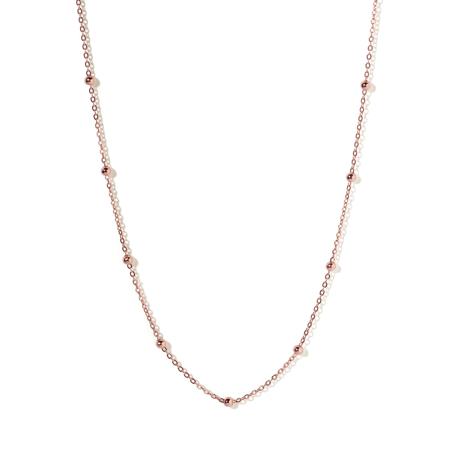 Rose Gold Beadad Chain