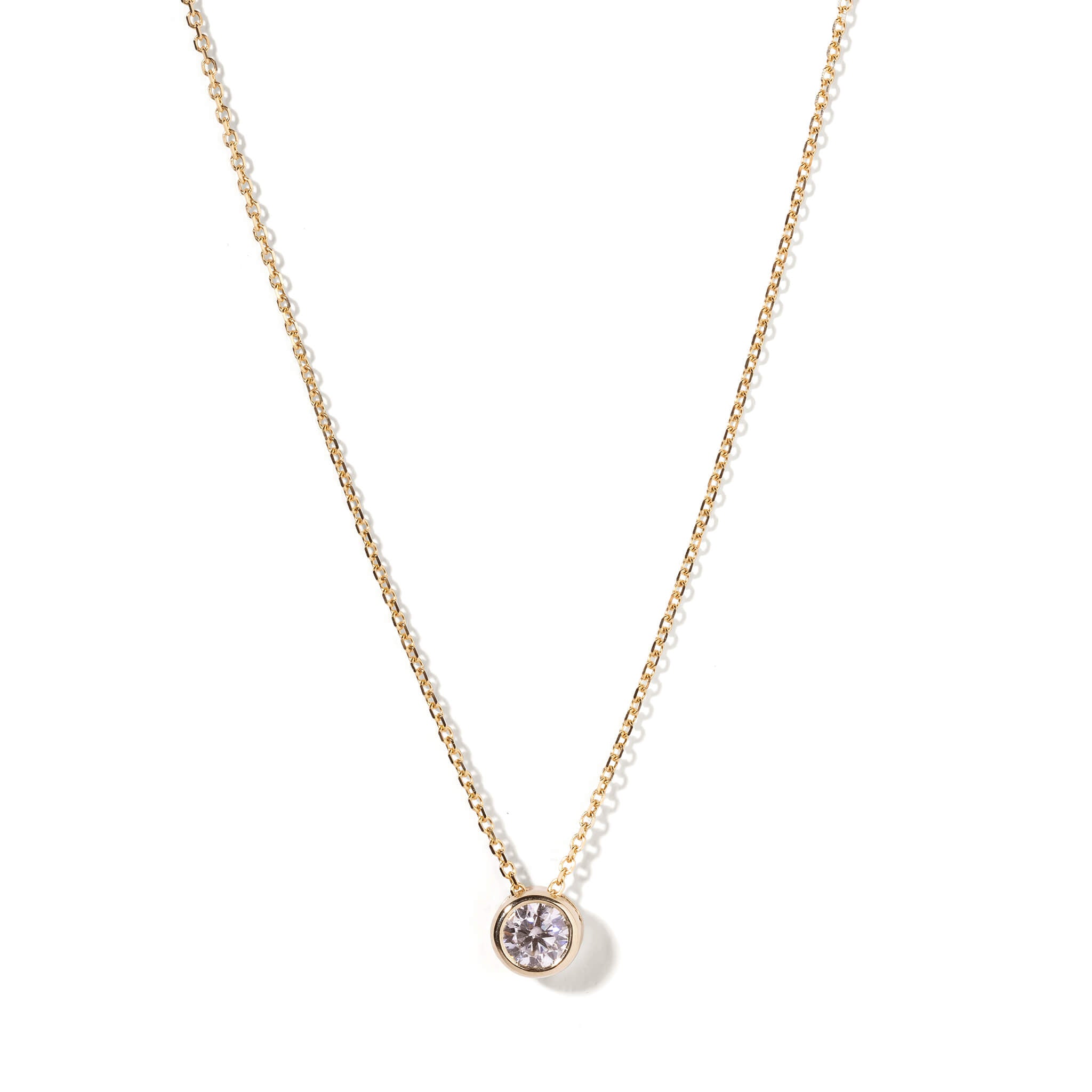Gold Bezel Necklace