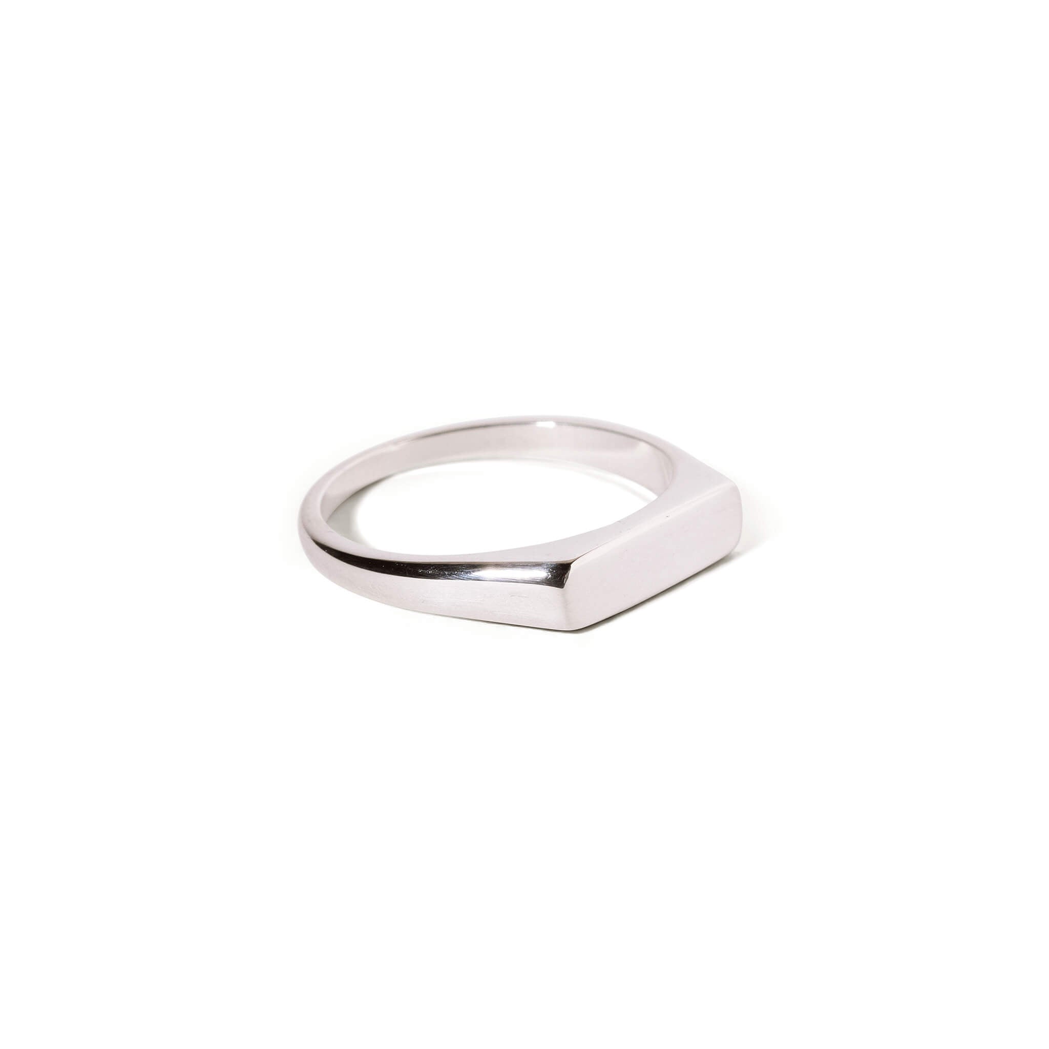 Plain Bar Signet Ring