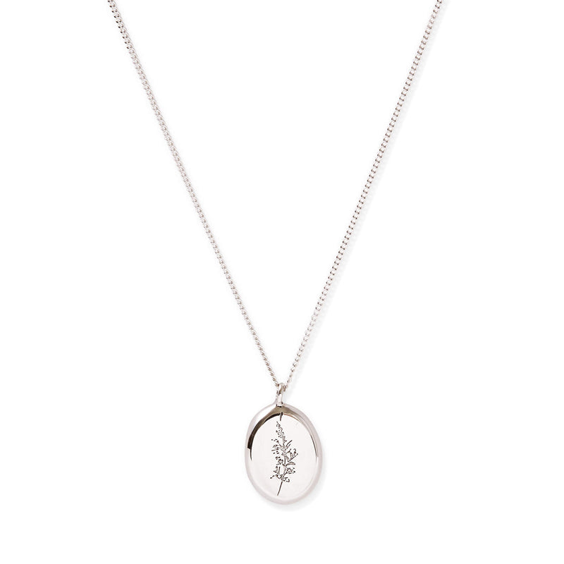Silver Botanical Pendant