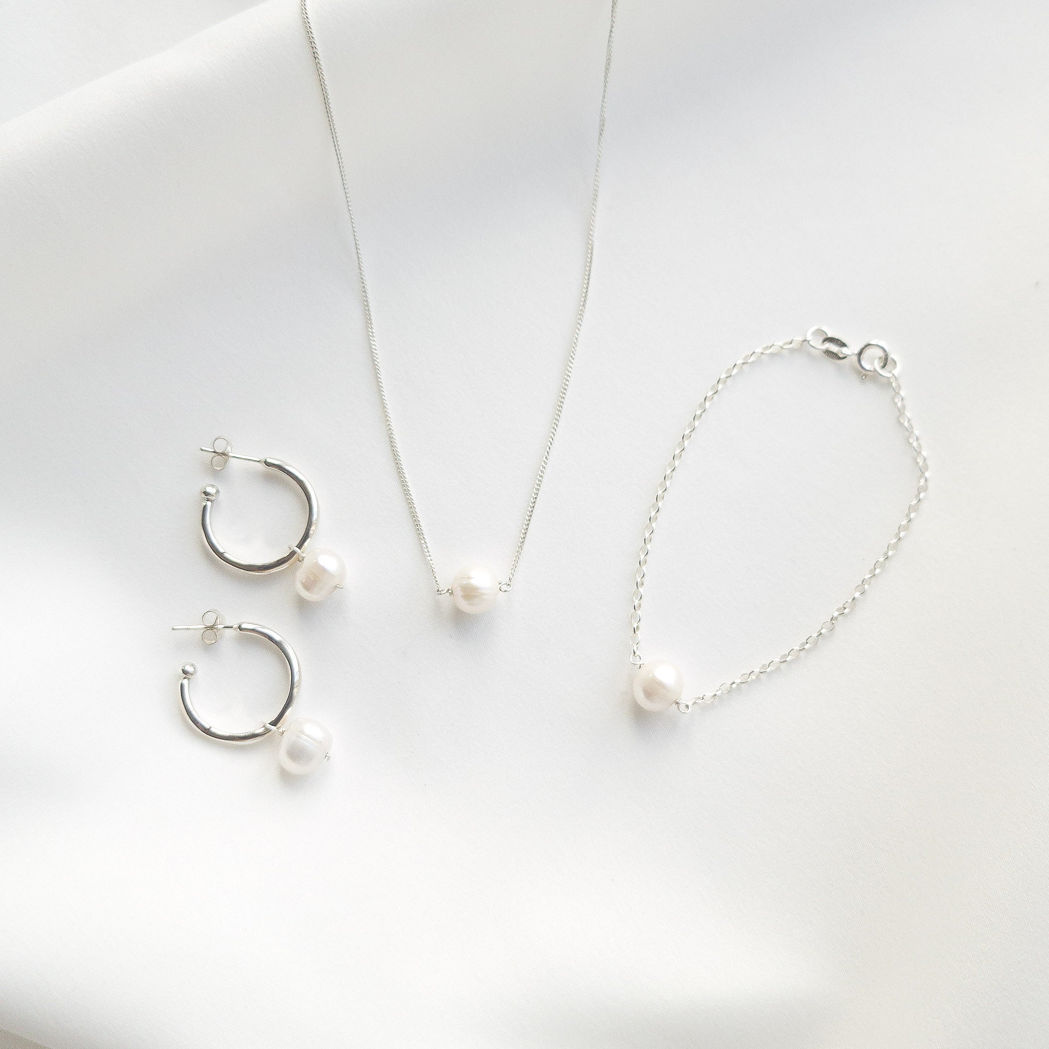 Silver Pearl Necklace