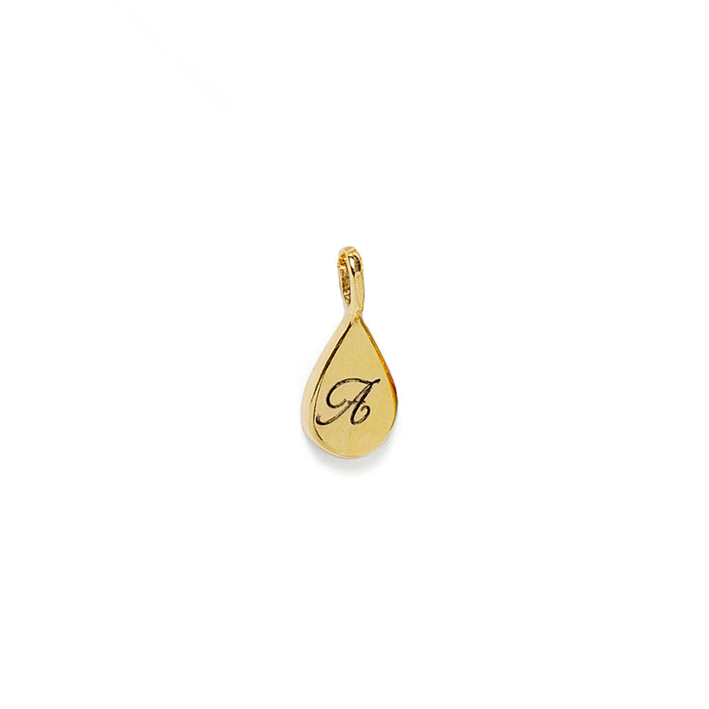 Small Gold Teardrop Pendant