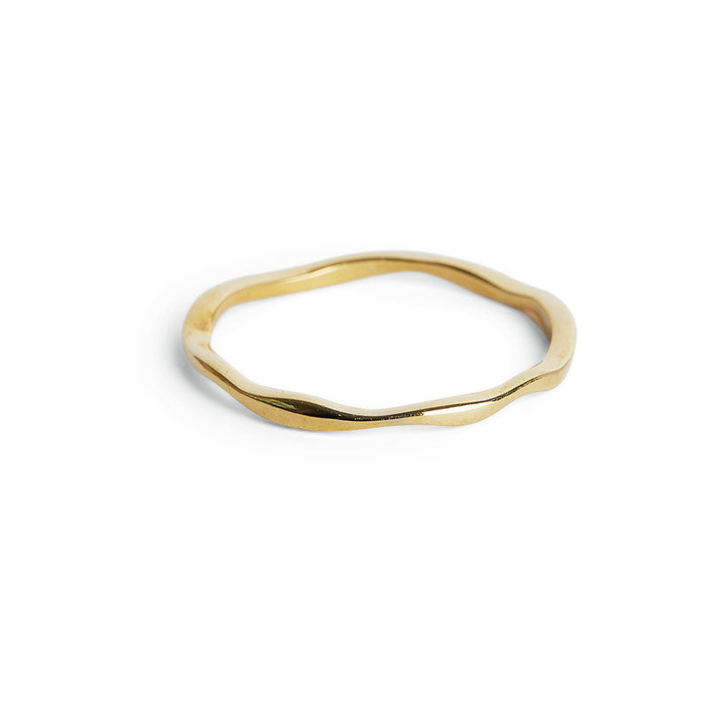 Thin Gold Wobble Ring