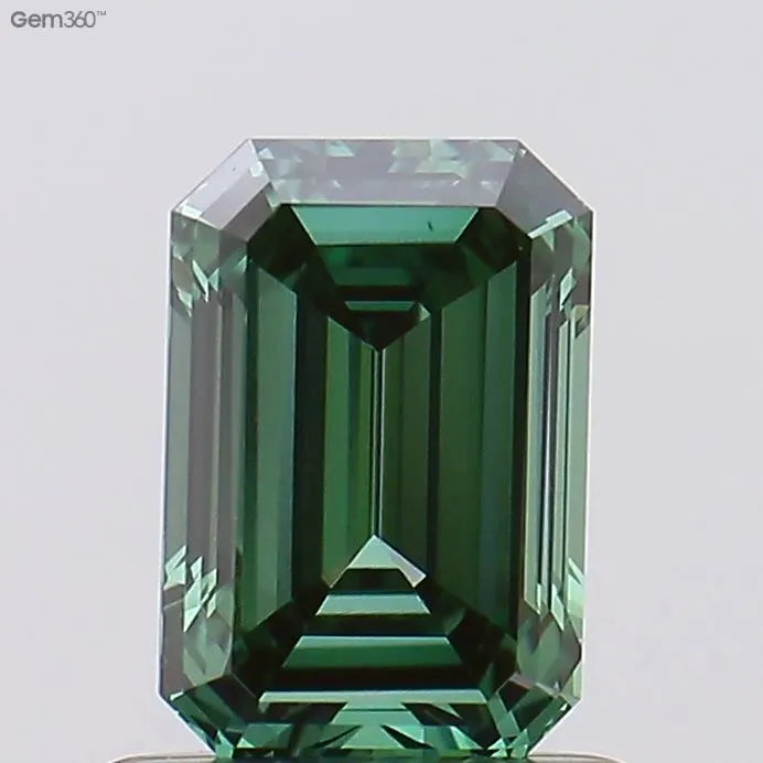 0.41ct Emerald Lab Grown Diamond (Colour Fancy Vivid Green, Clarity VS1, Uncertified)