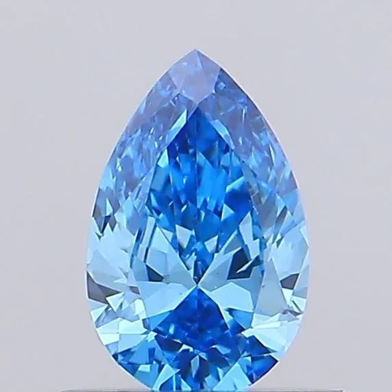 0.41ct Pear Lab Grown Diamond (Colour Fancy Vivid Blue, Clarity VVS2, Uncertified)