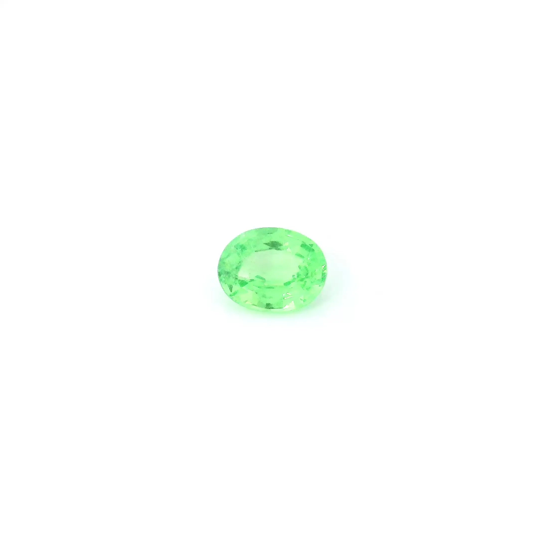 0.42ct Oval Natural Garnet (Colour Green, Clarity Slightly Included, Cut Faceted)