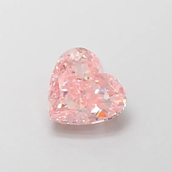 0.64ct Heart Lab Grown Diamond (Colour Fancy Intense Pink, Clarity VS1, Uncertified)