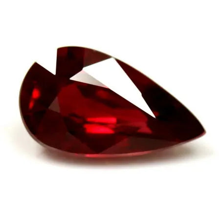 1.52ct Pear Natural Ruby (Colour Red, Clarity Eye Clean, Cut Faceted)