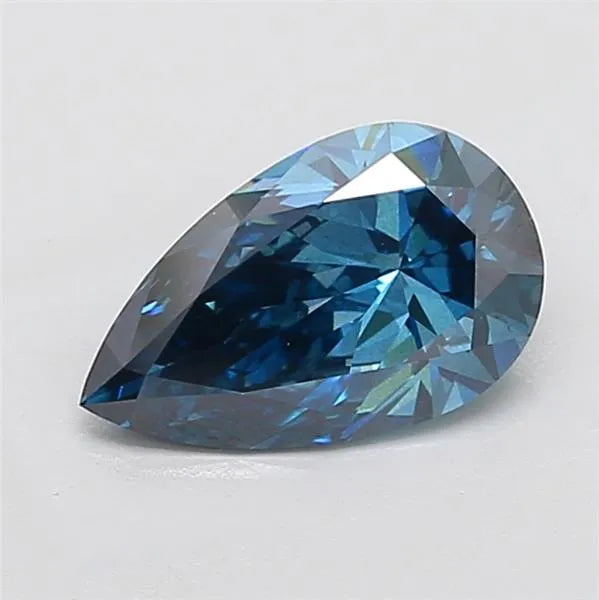 2.02ct Pear Lab Grown Diamond (Colour Fancy Vivid Blue, Clarity VS2, Uncertified)