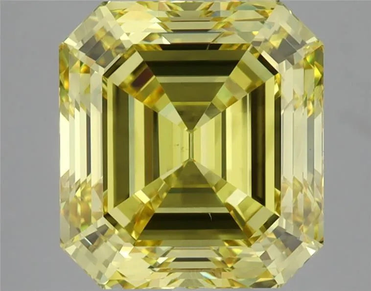 5.13ct Emerald Natural Diamond (Colour Fancy Vivid Yellow, Clarity VS2, GIA Certified)