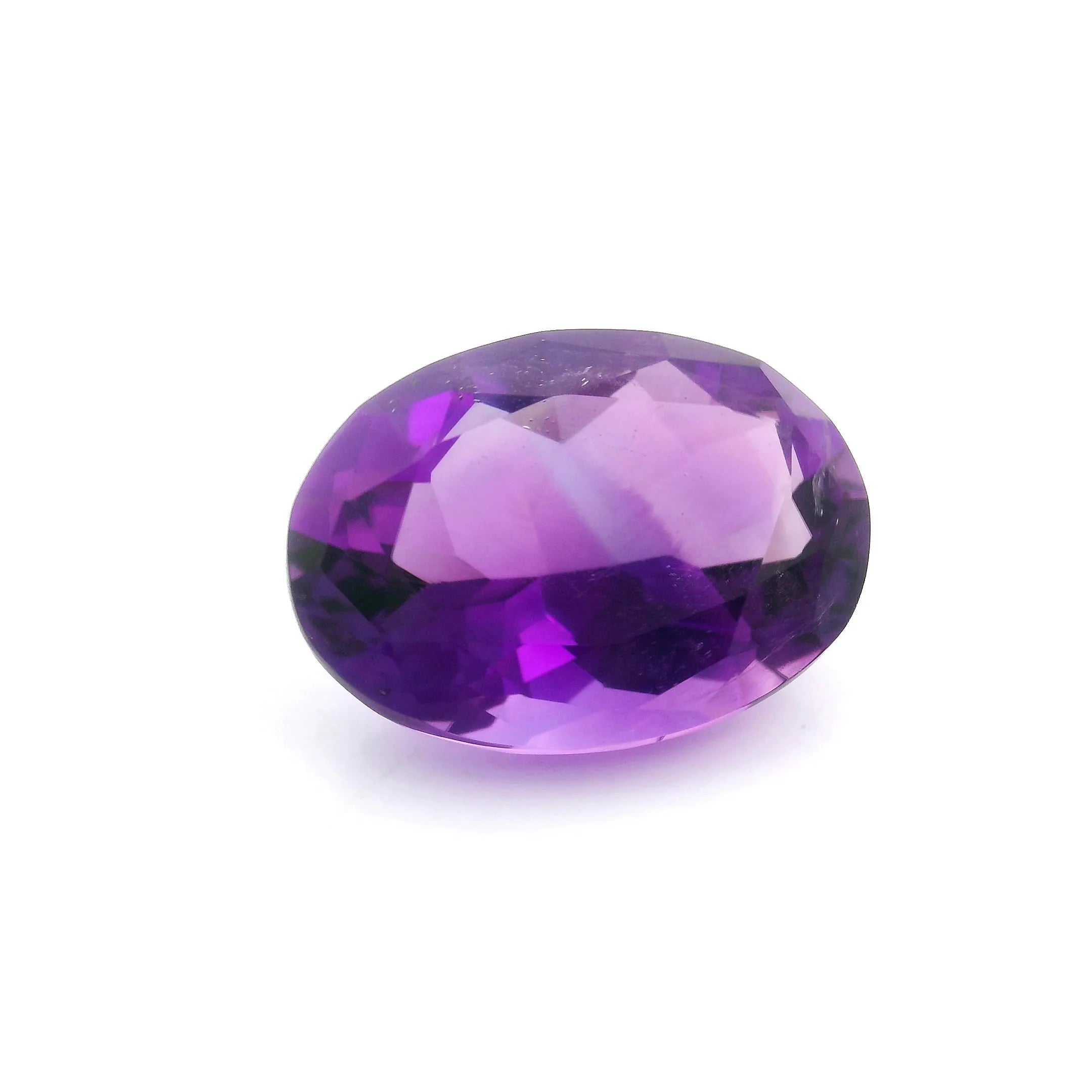6.61ct Oval Natural Amethyst (Colour Purple, Clarity Slightly Included, Cut Faceted)