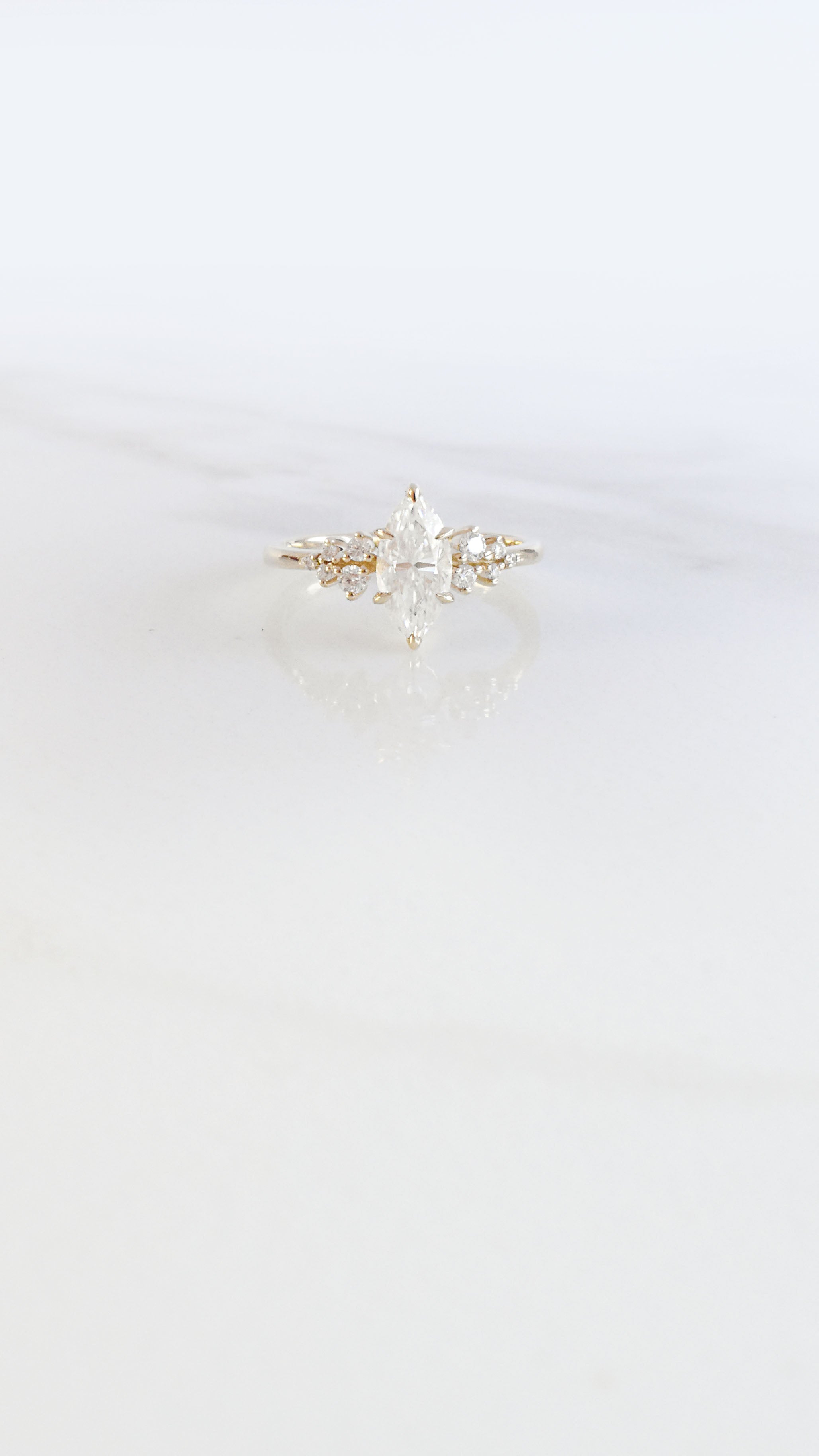 Marquise Snowdrift Ring