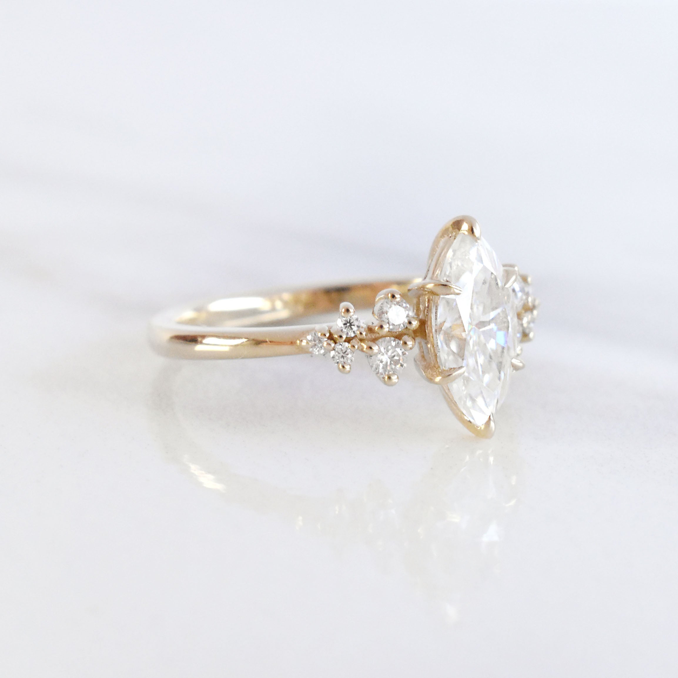 Marquise Snowdrift Ring